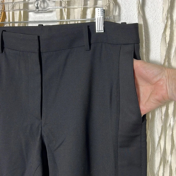 TWP Friday Night Black Wool Twill Tux Stripe Pant Size 12 - Picture 4 of 14